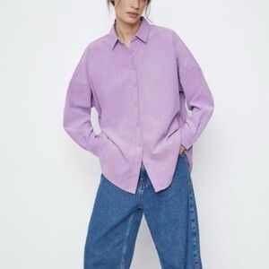 Zara Lavender-Purple Shirt
